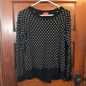 Black and White Polka Dot Elle Sweater